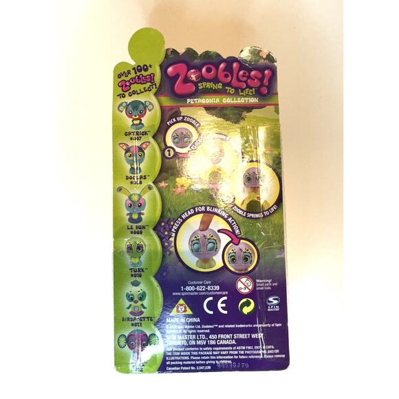 RARE Zoobles Petagonia Collection Turk #010 Special Edition NEW - Picture 2 of 2